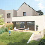Maison neuve modulable personnalisée à Vannes Ploeren (56) - Vue du jardin - Bretagne Habitation Construction