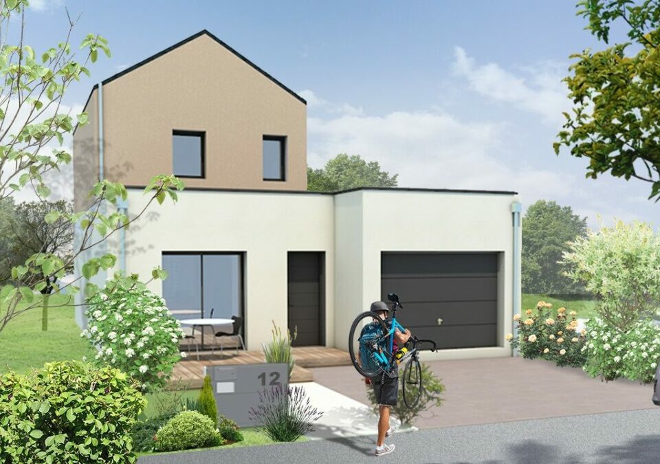 Maison individuelle neuve avec garage située à Chantepie (35) - Bretagne Habitation Construction