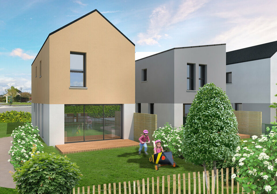 Maison moderne neuve design de 3 chambres à Saint-Thurial (35) - Bretagne Habitation Construction